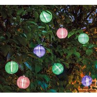 Solar Lichterkette Lampions 8 Stück Grün Lila Pink Laternen Outdoor Garten Party Solar Lichterkette Lampions 8 Stück Grün Lila Pink Laternen Outdoor Garten Party