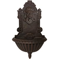 Nostalgie Deko Wandbrunnen Neptun Gusseisen Antik-Stil Braun Nostalgie Deko Wandbrunnen Neptun Gusseisen Antik-Stil Braun