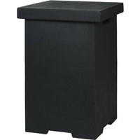 Happy Cocooning Beistelltisch für Gasflasche schwarz 410 x 410 x 620 mm Happy Cocooning Beistelltisch für Gasflasche schwarz 410 x 410 x 620 mm