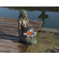 Ubbink AcquaArte Oslo Meerjungfrau Gartenbrunnen Set Bronze-Optik LED Springbrunnen Ubbink AcquaArte Oslo Meerjungfrau Gartenbrunnen Set Bronze-Optik LED Springbrunnen