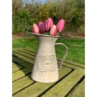 Deko Krug Zink ROSE GARDEN Zinkkrug Gießkanne Zinkkanne Wasserkrug Vintage Deko Krug Zink ROSE GARDEN Zinkkrug Gießkanne Zinkkanne Wasserkrug Vintage