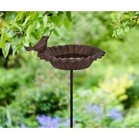 Vogeltränke auf Stab Futterschale Vogelbad Gartenstecker Gusseisen Vintage 75,5cm Vogeltränke auf Stab Futterschale Vogelbad Gartenstecker Gusseisen Vintage 75,5cm