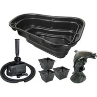 Ubbink TEICH-SET 500 Teichbecken 500L + Pumpe Schlauch Wasserspeier Pflanzkörbe Ubbink TEICH-SET 500 Teichbecken 500L + Pumpe Schlauch Wasserspeier Pflanzkörbe