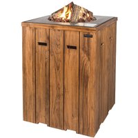 Happy Cocooning Feuertisch Teak-Holz Stehtisch quadratisch grau 760x1000mm Happy Cocooning Feuertisch Teak-Holz Stehtisch quadratisch grau 760x1000mm