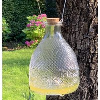Wespenfalle Glas Groß Landhausstil für draußen Insektenfalle zum Aufhängen 22cm Wespenfalle Glas Groß Landhausstil für draußen Insektenfalle zum Aufhängen 22cm