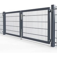 Kombitor Premium 8/6/8, 2-flg. asymmetrisch, Breite 2500mm 1000 mm RAL 6005 Moosgrün zum Einbetonieren Drücker Leiste mit Feststeller mit E-Öffner Kombitor Premium 8/6/8, 2-flg. asymmetrisch, Breite 2500mm 1000 mm RAL 6005 Moosgrün zum Einbetonieren Drücker Leiste mit Feststeller mit E-Öffner