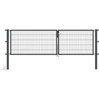 Gartentor Flex 6, 2-flg., Breite 3500 mm (1500/2000mm) 800 mm Verzinkt zum Einbetonieren Gartentor Flex 6, 2-flg., Breite 3500 mm (1500/2000mm) 800 mm Verzinkt zum Einbetonieren