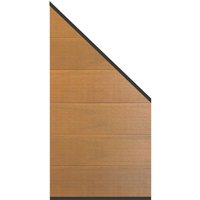 System WPC Platinum XL Zaun-Anschluss-Set, Teak-Teak-Braun System WPC Platinum XL Zaun-Anschluss-Set, Teak-Teak-Braun