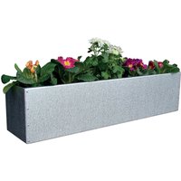 Blumenkasten für Eindrehhalterung Silberfarben 20 x 20 cm 80 cm Blumenkasten für Eindrehhalterung Silberfarben 20 x 20 cm 80 cm