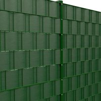 Doppelstabmattenzaun Komplettset 6/5/6 2m Matte in RAL 6005 inkl. Sichtschutz… mit Abdeckleiste 10 m Aufdübeln 3 Eckpfosten 1,0 m Doppelstabmattenzaun Komplettset 6/5/6 2m Matte in RAL 6005 inkl. Sichtschutz… mit Abdeckleiste 10 m Aufdübeln 3 Eckpfosten 1,0 m