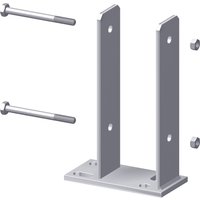 U-Pfostenanker zum Aufschrauben für 9 x 9 Pfosten U-Pfostenanker zum Aufschrauben für 9 x 9 Pfosten