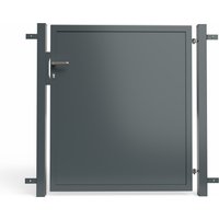 Gartentor FlexPro, 1-flg., Breite 1500 mm 1000 mm zum Aufdübeln Anthrazitgrau RAL7016 Anthrazitgrau RAL7016 Gartentor FlexPro, 1-flg., Breite 1500 mm 1000 mm zum Aufdübeln Anthrazitgrau RAL7016 Anthrazitgrau RAL7016
