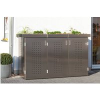 Edelstahl Mülltonnenbox Serie Binto 1er Box Pflanzschale Edelstahl Mülltonnenbox Serie Binto 1er Box Pflanzschale