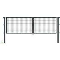 Gartentor Flex 6, 2-flg., Breite 3250 mm (1500/1750mm) 800 mm Verzinkt zum Einbetonieren Gartentor Flex 6, 2-flg., Breite 3250 mm (1500/1750mm) 800 mm Verzinkt zum Einbetonieren