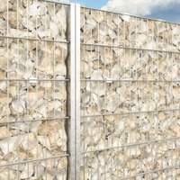 Gabione S20 Komplettset 6/5/6 Verzinkt 1000 mm 10,0 m Zum Aufdübeln Ardenen Grau Gabione S20 Komplettset 6/5/6 Verzinkt 1000 mm 10,0 m Zum Aufdübeln Ardenen Grau