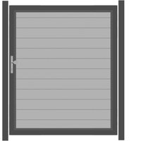 SYSTEM ALU PLUS Tor-Set in Silber Breite 1500mm Höhe 1800mm DIN links Klinke ohne zum Einbetonieren Silber SYSTEM ALU PLUS Tor-Set in Silber Breite 1500mm Höhe 1800mm DIN links Klinke ohne zum Einbetonieren Silber