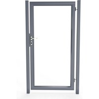 OptiGuard Free, Torflügel ohne Füllung, Breite 1000mm 800 mm zum Einbetonieren Silber OptiGuard Free, Torflügel ohne Füllung, Breite 1000mm 800 mm zum Einbetonieren Silber