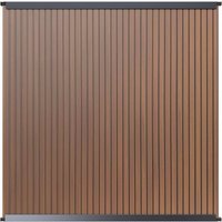 SYSTEM NEO Platinum senkrecht Zaunfeld-Set Teak Braun SYSTEM NEO Platinum senkrecht Zaunfeld-Set Teak Braun