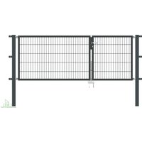 Gartentor Flex 6, 2-flg., Breite 2750 mm (1000/1750mm) 800 mm Verzinkt zum Einbetonieren Gartentor Flex 6, 2-flg., Breite 2750 mm (1000/1750mm) 800 mm Verzinkt zum Einbetonieren