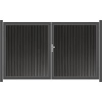 SYSTEM NEO PLATINUM Doppeltor-Set in Anthrazit Breite 3000mm Höhe 1800mm – se… Links Klinke Montageprofil zum Einbetonieren Manuell betrieben Anthrazit SYSTEM NEO PLATINUM Doppeltor-Set in Anthrazit Breite 3000mm Höhe 1800mm – se… Links Klinke Montageprofil zum Einbetonieren Manuell betrieben Anthrazit