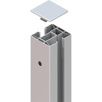 Art. 2789 SYSTEM Klemmpfosten Silber 235 cm Art. 2789 SYSTEM Klemmpfosten Silber 235 cm