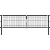 Gartentor Flex 8, 2-flg., Breite 3750 mm (1750/2000mm) 800 mm RAL 7016 Anthrazitgrau zum Einbetonieren Gartentor Flex 8, 2-flg., Breite 3750 mm (1750/2000mm) 800 mm RAL 7016 Anthrazitgrau zum Einbetonieren
