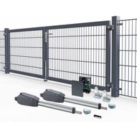 Elektr. Kombitor Premium, 2-flg., Breite 3000 mm 1000 mm zum Einbetonieren RAL 6005 Moosgrün Elektr. Kombitor Premium, 2-flg., Breite 3000 mm 1000 mm zum Einbetonieren RAL 6005 Moosgrün