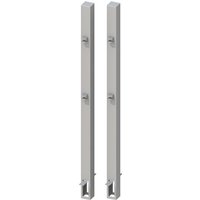 Torpfosten-Set z. Einbetonieren für Doppeltor Höhe 90-95 cm Silber Torpfosten-Set z. Einbetonieren für Doppeltor Höhe 90-95 cm Silber