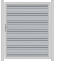 SYSTEM RHOMBUS Tor-Set in Silber Breite 1500mm Höhe 1800mm DIN links Klinke ohne zum Einbetonieren Silber SYSTEM RHOMBUS Tor-Set in Silber Breite 1500mm Höhe 1800mm DIN links Klinke ohne zum Einbetonieren Silber