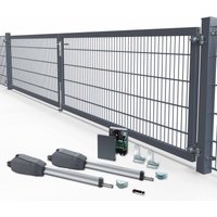 Elektr. Kombitor Premium, 2-flg., Breite 6000 mm 1800 mm zum Einbetonieren RAL 6005 Moosgrün Elektr. Kombitor Premium, 2-flg., Breite 6000 mm 1800 mm zum Einbetonieren RAL 6005 Moosgrün