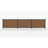 Komplettset SYSTEM NEO Platinum Vorgartenzaun Teak Braun 1,88 m (1 Zaunfeld) senkrecht ohne Eckpfosten Zum Einbetonieren Anthrazit Komplettset SYSTEM NEO Platinum Vorgartenzaun Teak Braun 1,88 m (1 Zaunfeld) senkrecht ohne Eckpfosten Zum Einbetonieren Anthrazit