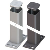 Metallpfosten zum Aufdübeln Anthrazit 105cm Metallpfosten zum Aufdübeln Anthrazit 105cm