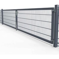 Kombitor Premium 8/6/8, 2-flg., Breite 5000mm 1800 mm RAL 6005 Moosgrün zum Einbetonieren Drücker Leiste mit Feststeller mit E-Öffner Kombitor Premium 8/6/8, 2-flg., Breite 5000mm 1800 mm RAL 6005 Moosgrün zum Einbetonieren Drücker Leiste mit Feststeller mit E-Öffner