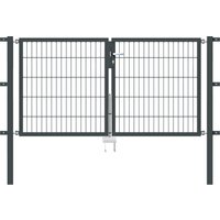 Gartentor Flex 8, 2-flg., Breite 2000 mm 800 mm RAL 7016 Anthrazitgrau zum Einbetonieren Gartentor Flex 8, 2-flg., Breite 2000 mm 800 mm RAL 7016 Anthrazitgrau zum Einbetonieren