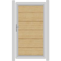 SYSTEM ALU XL Tor-Set in Lärche Höhe 1800mm Klinke DIN links ohne zum Einbetonieren Silber SYSTEM ALU XL Tor-Set in Lärche Höhe 1800mm Klinke DIN links ohne zum Einbetonieren Silber