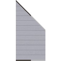 System WPC Classic Zaun-Anschluss-Set, 89x183x93cm Grau System WPC Classic Zaun-Anschluss-Set, 89x183x93cm Grau