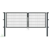 Gartentor Flex 6, 2-flg., Breite 2750 mm (1250/1500mm) 800 mm Verzinkt zum Einbetonieren Gartentor Flex 6, 2-flg., Breite 2750 mm (1250/1500mm) 800 mm Verzinkt zum Einbetonieren