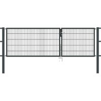 Gartentor Flex 8, 2-flg., Breite 3250 mm (1250/2000mm) 800 mm RAL 7016 Anthrazitgrau zum Einbetonieren Gartentor Flex 8, 2-flg., Breite 3250 mm (1250/2000mm) 800 mm RAL 7016 Anthrazitgrau zum Einbetonieren