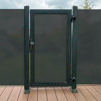 SYSTEM GLAS Tor-Set in Ausführung Texta Höhe 1800mm DIN links Klinke Montageprofil zum Aufdübeln Anthrazit SYSTEM GLAS Tor-Set in Ausführung Texta Höhe 1800mm DIN links Klinke Montageprofil zum Aufdübeln Anthrazit