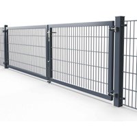 Kombitor Premium 8/6/8, 2-flg. asymmetrisch, Breite 3500mm 1000 mm RAL 6005 Moosgrün zum Einbetonieren Drücker Leiste mit Feststeller mit E-Öffner Kombitor Premium 8/6/8, 2-flg. asymmetrisch, Breite 3500mm 1000 mm RAL 6005 Moosgrün zum Einbetonieren Drücker Leiste mit Feststeller mit E-Öffner