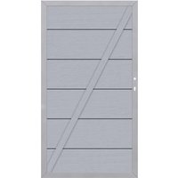 SYSTEM WPC XL Tor Grau Silber Links SYSTEM WPC XL Tor Grau Silber Links