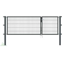 Gartentor Flex 6, 2-flg., Breite 3000 mm (1000/2000mm) 800 mm Verzinkt zum Einbetonieren Gartentor Flex 6, 2-flg., Breite 3000 mm (1000/2000mm) 800 mm Verzinkt zum Einbetonieren