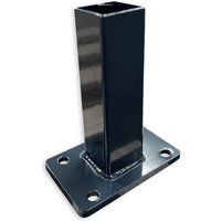 Bodenplatte für Torpfosten 60x60mm RAL 7016 Anthrazitgrau Bodenplatte für Torpfosten 60x60mm RAL 7016 Anthrazitgrau