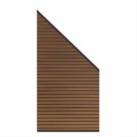 SYSTEM NEO Platinum Zaun-Anschluss-Set Teak Braun SYSTEM NEO Platinum Zaun-Anschluss-Set Teak Braun