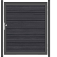 SYSTEM WPC PLATINUM XL Tor-Set in Anthrazit Breite 1500mm Höhe 1800mm DIN links Klinke Montageprofil zum Einbetonieren Anthrazit SYSTEM WPC PLATINUM XL Tor-Set in Anthrazit Breite 1500mm Höhe 1800mm DIN links Klinke Montageprofil zum Einbetonieren Anthrazit