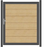 SYSTEM ALU XL Tor-Set in Lärche Breite 1500mm Höhe 1800mm DIN links Klinke ohne zum Einbetonieren Silber SYSTEM ALU XL Tor-Set in Lärche Breite 1500mm Höhe 1800mm DIN links Klinke ohne zum Einbetonieren Silber