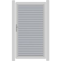 SYSTEM RHOMBUS Tor-Set in Silber Höhe 1800mm Klinke DIN links ohne zum Einbetonieren Silber SYSTEM RHOMBUS Tor-Set in Silber Höhe 1800mm Klinke DIN links ohne zum Einbetonieren Silber