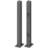 Torpfosten-Set z. Aufschrauben für Einzeltor Höhe 90-95 cm Anthrazit Torpfosten-Set z. Aufschrauben für Einzeltor Höhe 90-95 cm Anthrazit