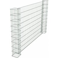 Gabionensäule Hamm H26 mit 656 Doppelstabmatte Grundelement 800 mm Verzinkt Verzinkt Gabionensäule Hamm H26 mit 656 Doppelstabmatte Grundelement 800 mm Verzinkt Verzinkt