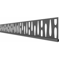 System Dekorprofil OMEGA, 178cm Breite, Anthrazit 15cm System Dekorprofil OMEGA, 178cm Breite, Anthrazit 15cm